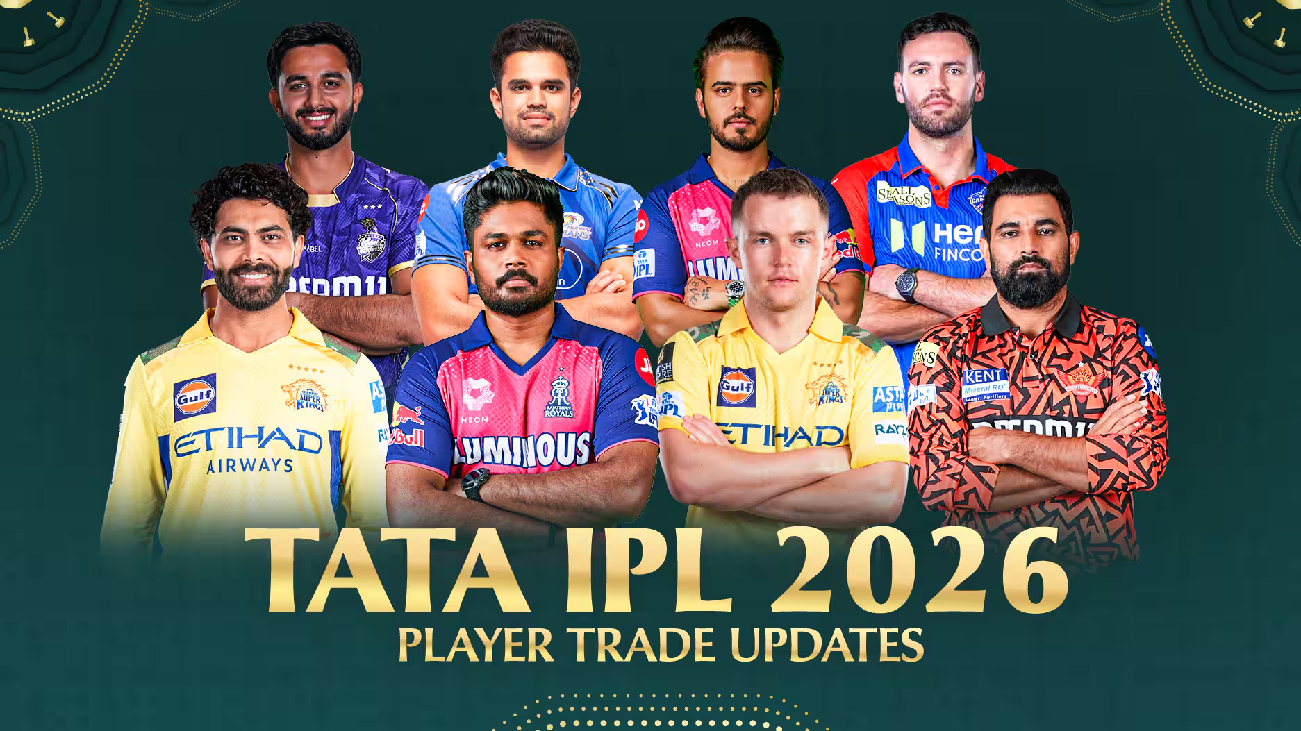 IPL 2026 all teams and captains - Bet on Parkinplay
